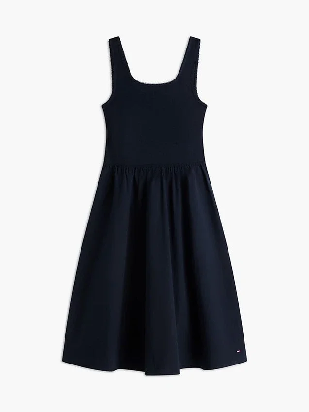Mixed-Media Midi Tank Dress Mixed-Media Midi Tank Dress