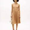 Mixed-Media Pleated Tank Dress Mixed-Media Pleated Tank Dress