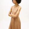 Mixed-Media Pleated Tank Dress Mixed-Media Pleated Tank Dress
