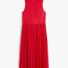 Mixed-Media Pleated Tank Dress Mixed-Media Pleated Tank Dress