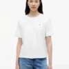 Mixed-Media Tie-Back T-Shirt Mixed-Media Tie-Back T-Shirt