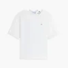 Mixed-Media Tie-Back T-Shirt Mixed-Media Tie-Back T-Shirt
