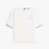 Mixed-Media Tie-Back T-Shirt Mixed-Media Tie-Back T-Shirt