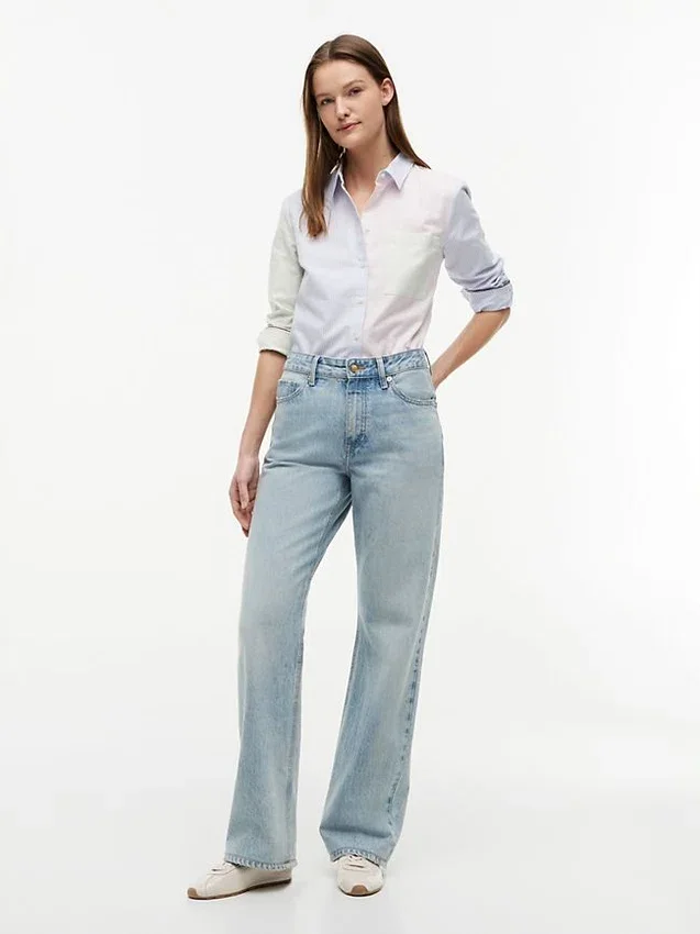 Mixed-Stripe Stretch Oxford Shirt Mixed-Stripe Stretch Oxford Shirt