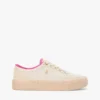 Mixed-Texture Canvas Platform Sneaker Mixed-Texture Canvas Platform Sneaker