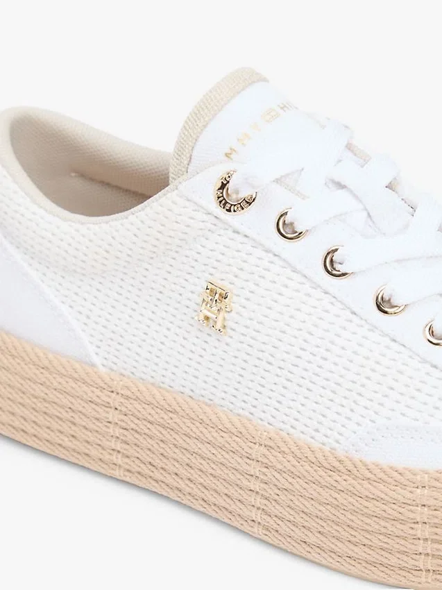 Mixed-Texture Canvas Platform Sneaker Mixed-Texture Canvas Platform Sneaker