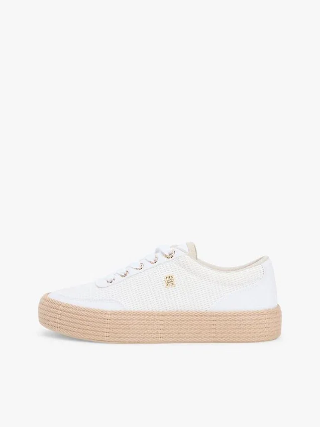 Mixed-Texture Canvas Platform Sneaker Mixed-Texture Canvas Platform Sneaker