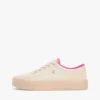 Mixed-Texture Canvas Platform Sneaker Mixed-Texture Canvas Platform Sneaker