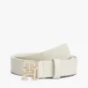 Monogram Buckle Leather Belt Monogram Buckle Leather Belt