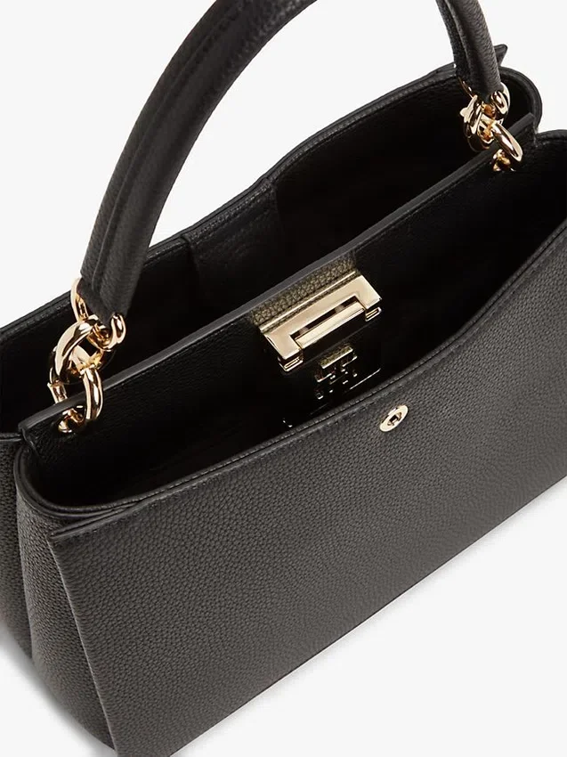 Monogram Clasp Medium Satchel Bag Monogram Clasp Medium Satchel Bag