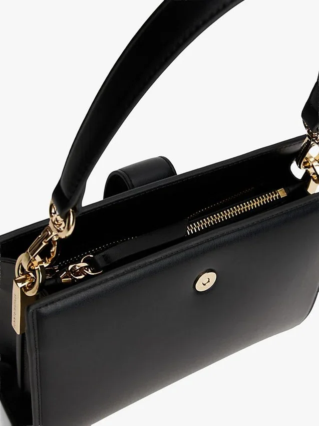 Monogram Clasp Mini Satchel Bag Monogram Clasp Mini Satchel Bag