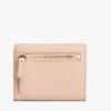 Monogram Clasp Pebbled Trifold Wallet