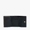 Monogram Clasp Pebbled Trifold Wallet