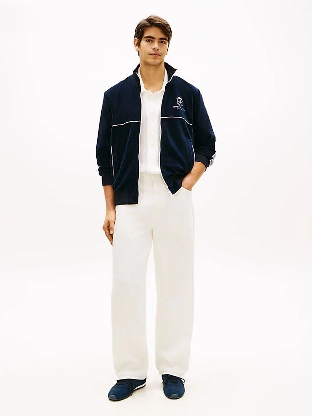 Monogram Crest Velour Track Jacket Monogram Crest Velour Track Jacket