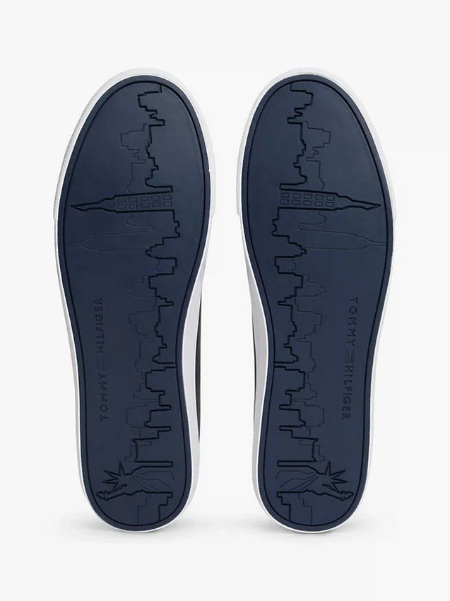 Monogram Heel Leather Court Sneaker Monogram Heel Leather Court Sneaker