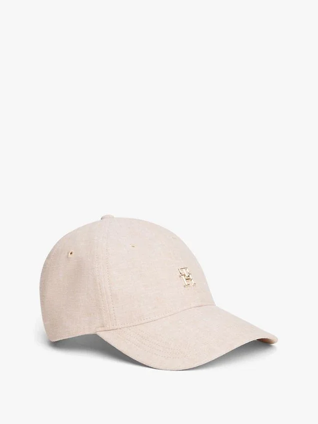 Monogram Logo Linen-Blend Baseball Cap Monogram Logo Linen-Blend Baseball Cap