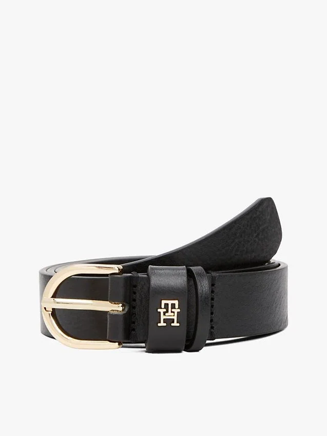 Monogram Slim Leather Belt Monogram Slim Leather Belt