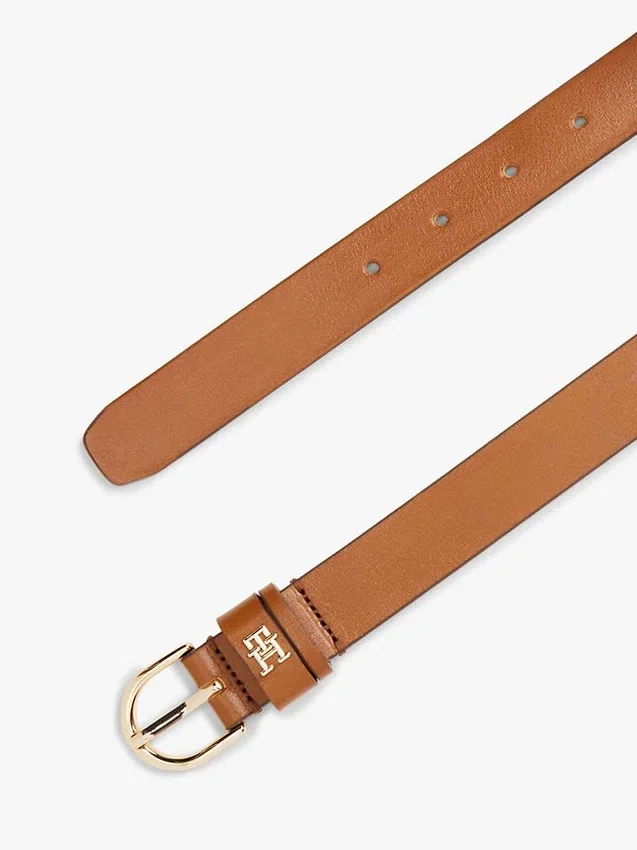 Monogram Slim Leather Belt Monogram Slim Leather Belt