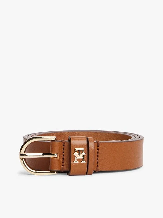 Monogram Slim Leather Belt Monogram Slim Leather Belt