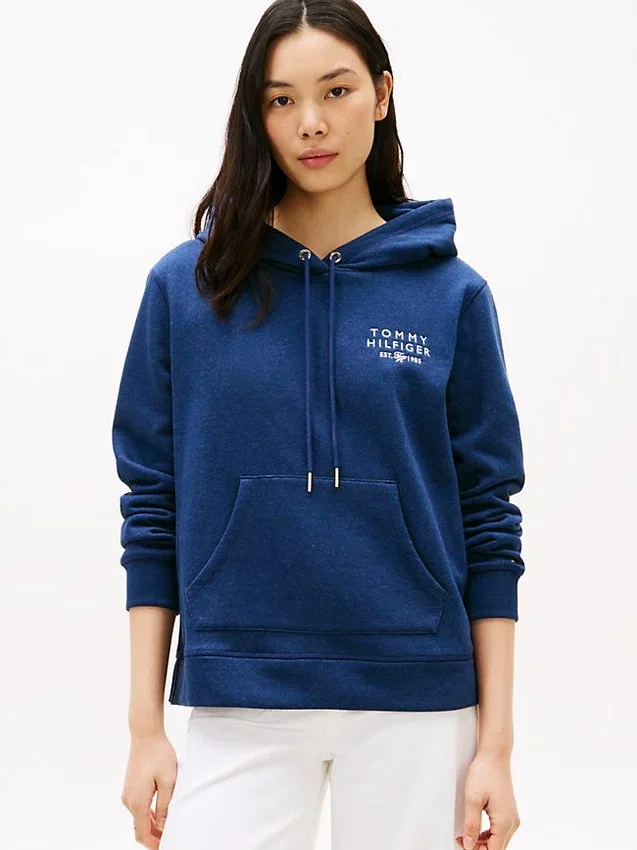 Monotype Logo Heathered Hoodie Monotype Logo Heathered Hoodie