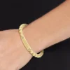 Monotype Metal Bead Bracelet