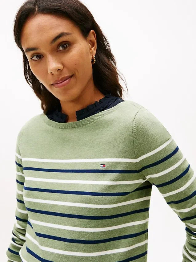 Multi-Stripe Boatneck Sweater Multi-Stripe Boatneck Sweater