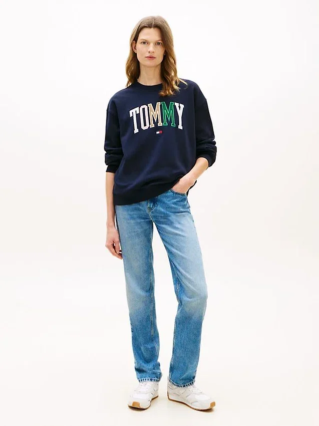 Multicolor Varsity Tommy Logo Sweatshirt Multicolor Varsity Tommy Logo Sweatshirt