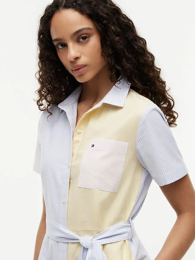 Multistripe Oxford Shirtdress Multistripe Oxford Shirtdress
