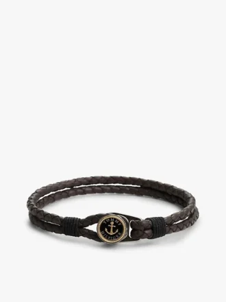 Nautical Braided Leather Bracelet