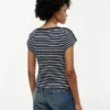 Nautical Gold-Button Boatneck T-Shirt Nautical Gold-Button Boatneck T-Shirt