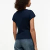 Nautical Gold-Button Boatneck T-Shirt Nautical Gold-Button Boatneck T-Shirt