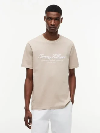 Nautical Script Logo Striped T-Shirt