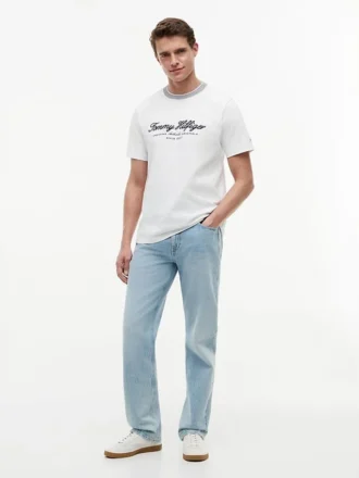 Nautical Script Logo Striped T-Shirt