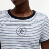 Nautical Script Monogram Striped T-Shirt Nautical Script Monogram Striped T-Shirt