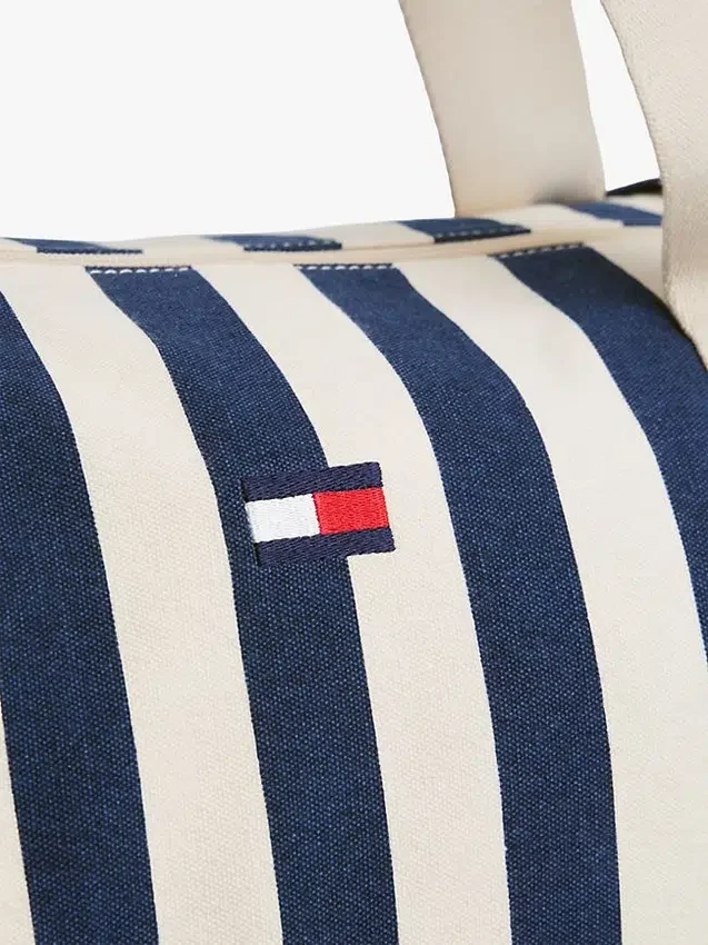 Nautical Stripe Canvas Duffle Bag Nautical Stripe Canvas Duffle Bag