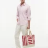 Nautical Stripe Canvas Tote Bag Nautical Stripe Canvas Tote Bag