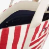 Nautical Stripe Canvas Tote Bag Nautical Stripe Canvas Tote Bag