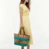Nautical Striped Crochet Tote Bag Nautical Striped Crochet Tote Bag
