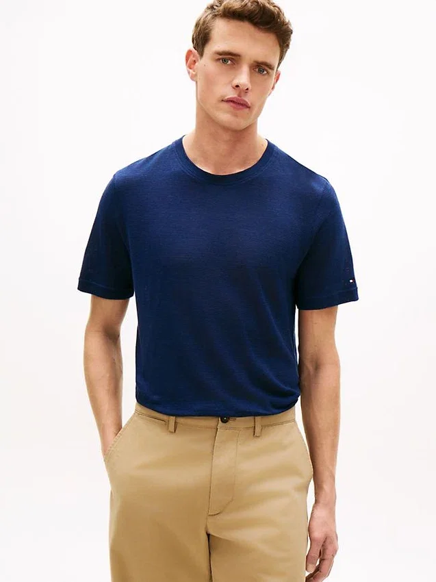 New York Label Cotton-Linen T-Shirt New York Label Cotton-Linen T-Shirt