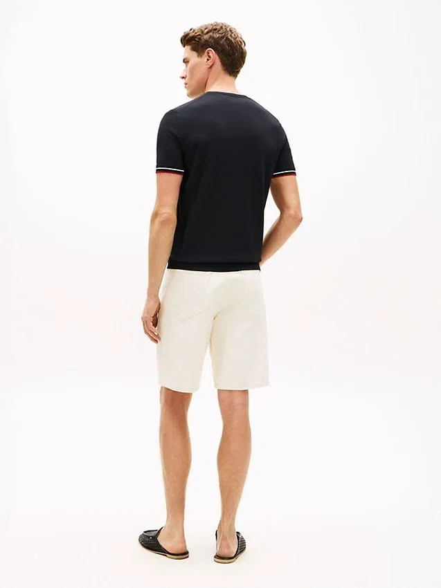 New York Label Knit Tipped T-Shirt New York Label Knit Tipped T-Shirt
