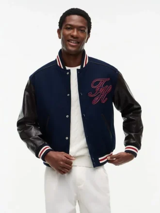 New York Label Mixed Media Jacket