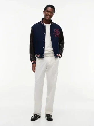 New York Label Mixed Media Jacket