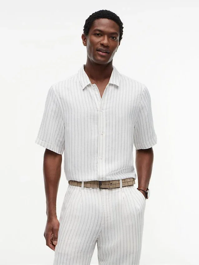 New York Label Relaxed Linen-Blend Shirt New York Label Relaxed Linen-Blend Shirt