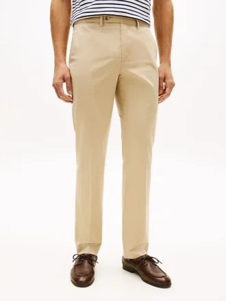 New York Label Straight Fit Chino