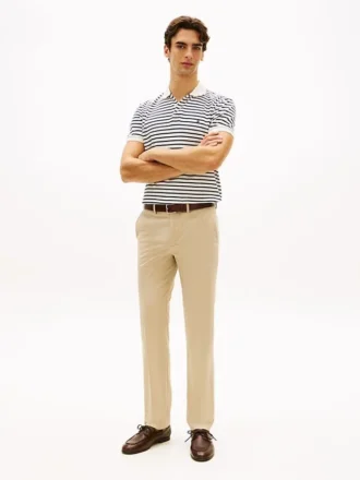 New York Label Straight Fit Chino