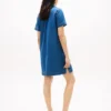 Open Placket Denim Mini Dress Open Placket Denim Mini Dress