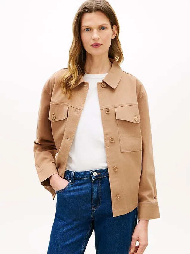 Oversized Twill Utility Shirt Jacket Oversized Twill Utility Shirt Jacket