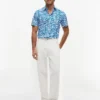 Palm Leaf Print Paper-Touch Shirt Palm Leaf Print Paper-Touch Shirt