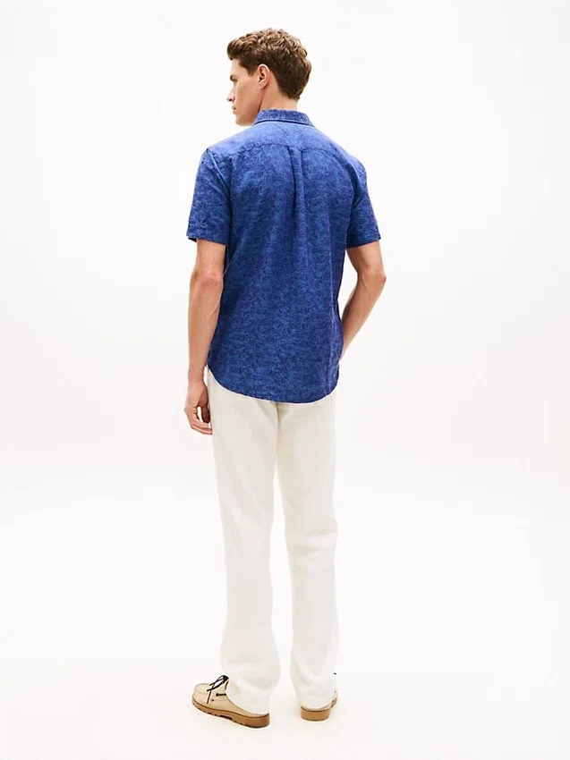 Palm Print Jacquard Shirt Palm Print Jacquard Shirt