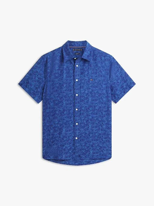 Palm Print Jacquard Shirt Palm Print Jacquard Shirt